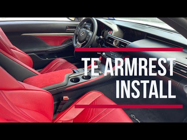 Track Edition RC F armrest (red alcantara) replacement - DIY