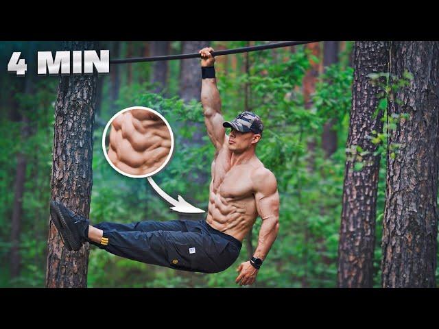 KILL YOUR ABS ON THE HORIZONTAL BAR IN 4 MINUTES! (HARD ABS TRAINING)