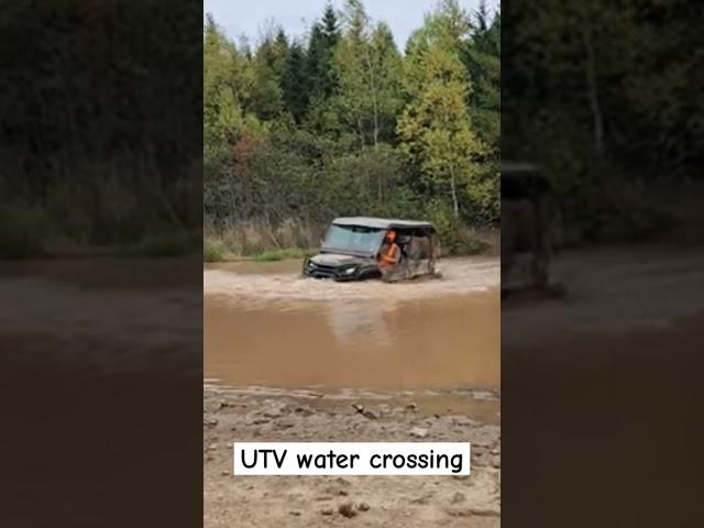UTV crosses Deep Water Hole OFFROAD #utv #atv #offroad #atvadventure #mud #deep