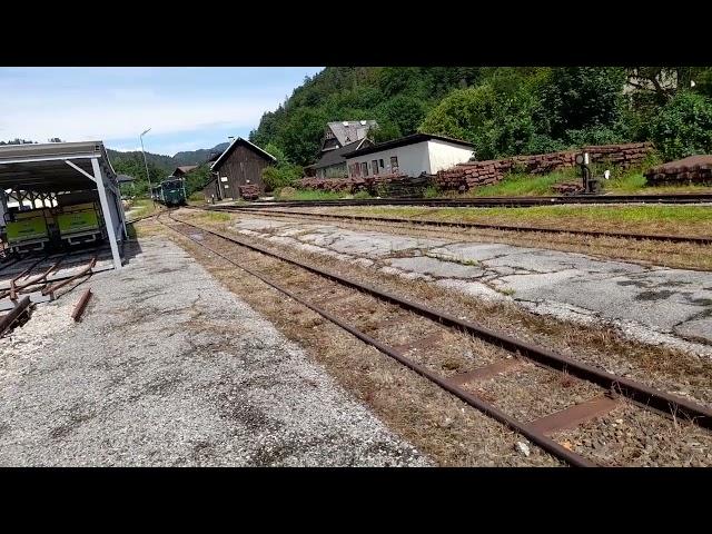 Bahnhof Lunz/See um kurz vor 15:25 am 29.07.2023