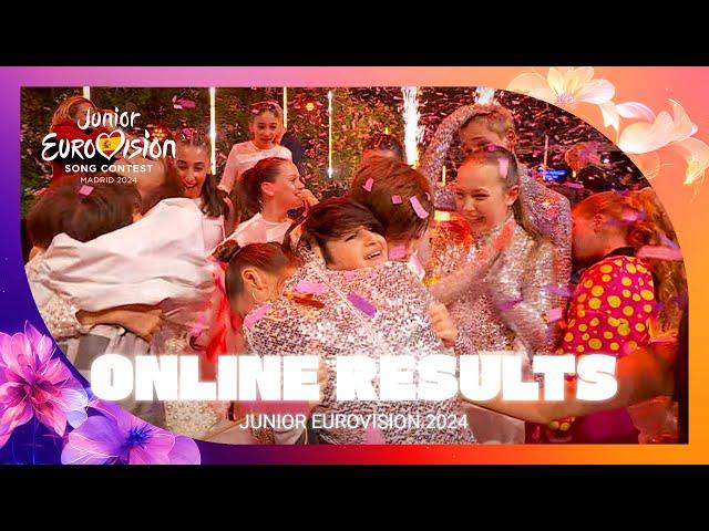 Online Vote Results Reveal the Junior Eurovision 2024 winner | #JESC2024