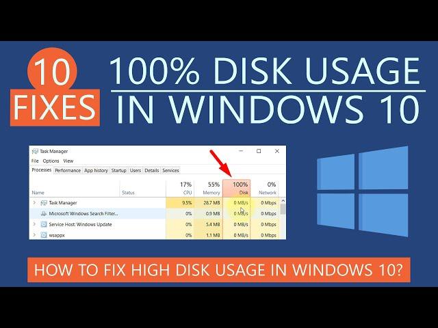 How to Fix 100% Disk Usage in Windows 10 | Resolve High Disk Usage Issue in 2020