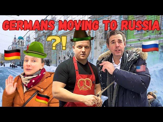 🪖Why are GERMANS Immigrating to RUSSIA despite ARMED Conflict?AMERICAN in MOSCOW will ask them!