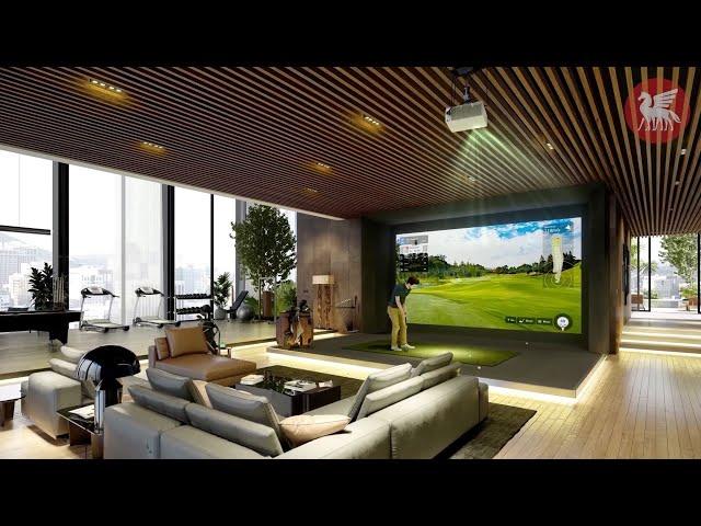 Indoor Golf Center & Penthouse Private Golf course Design