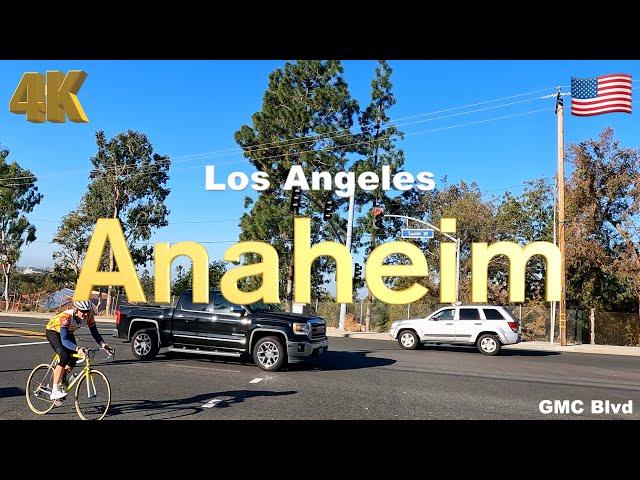 [4K] Orange County, Anaheim California USA in 2023 - Drive