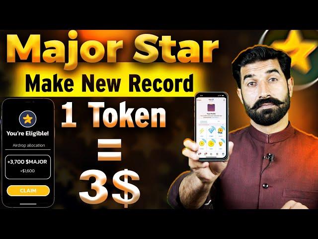 Major Star Make New Record, 1 Token = 3$ | Major Coin Price | Major Airdrop | Crypto News |Albarizon