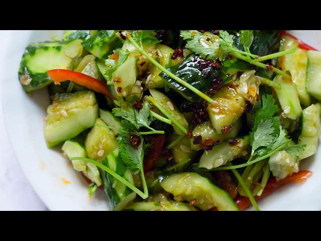 Smashed Cucumber Salad