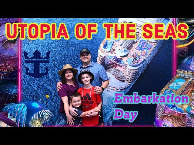 UTOPIA OF THE SEAS | Embarkation Day On the World's 2nd Largest Cruise Ship | Royal Caribbean