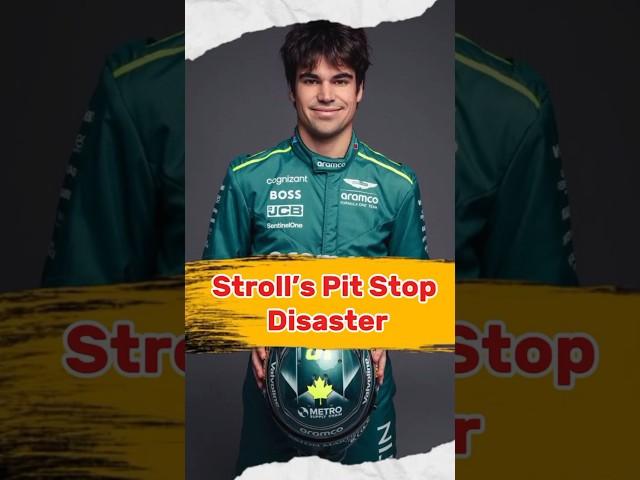 Why Lance Stroll's Pit Stop Turned into a Disaster at the Opening Lap #formula1 #lancestroll