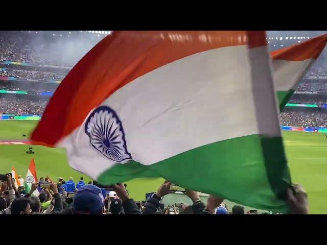 India vs Pakistan T20 World Cup. Melbourne Australia. National anthem