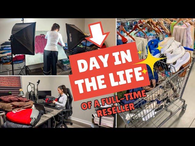 Day in the Life of a Full-Time Reseller - How I Make a Living Reselling on Ebay, Poshmark, Depop