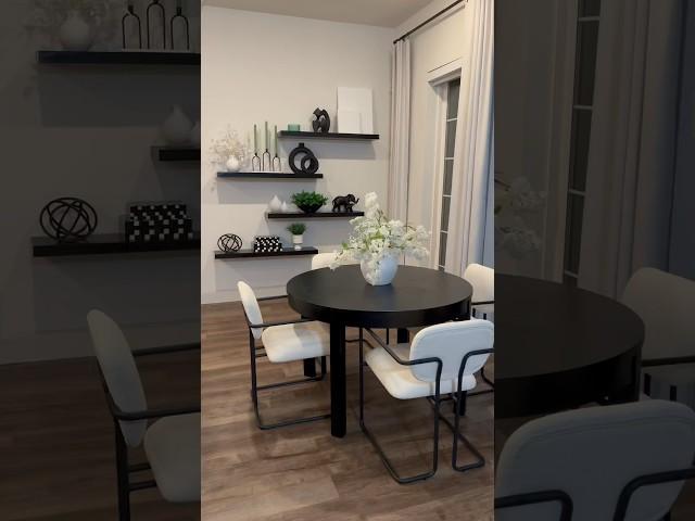 New dining chairs ️ black and white decor 