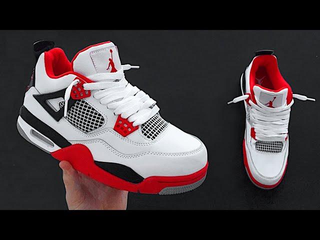 HOW TO LOOSELY LACE JORDAN 4's | AIR JORDAN 4 LACE STYLE