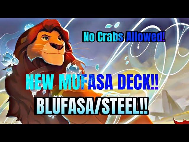 NEW LORCANA SAPPHIRE/STEEL DECK! BLUFASA! #disney #disneylorcanatcg #lorcana #disneylorcana #tcg