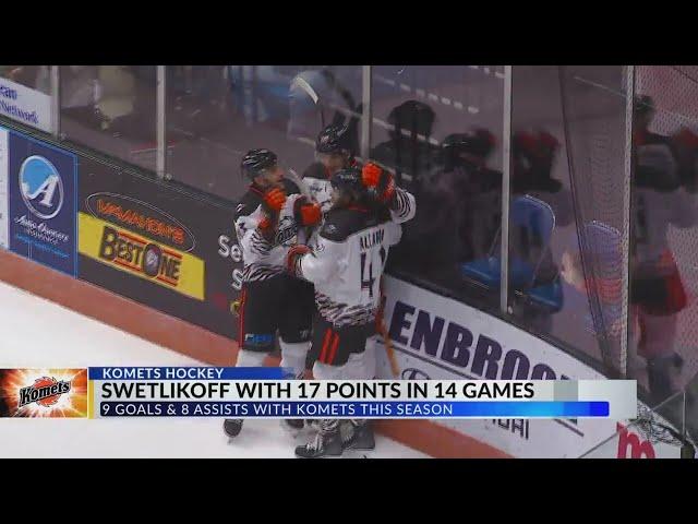 Swetlikoff scoring at will during time in ECHL with Fort Wayne Komets