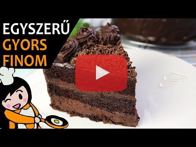 Csokoládétorta (Csokitorta) - Recept Videók