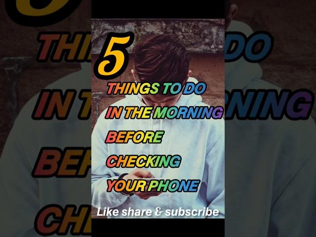 Things To Do In The Morning Before Checking Your Phone #shorts #islamicmorning #shortsfeed