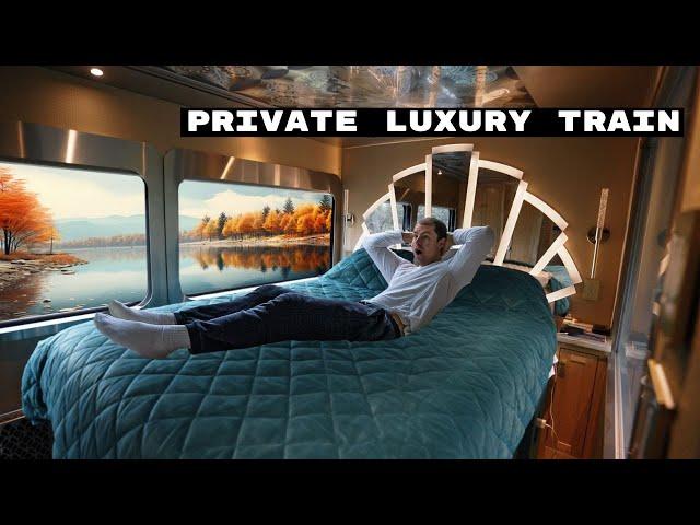 Riding a PRIVATE TRAIN in AMERICA for 48 hours