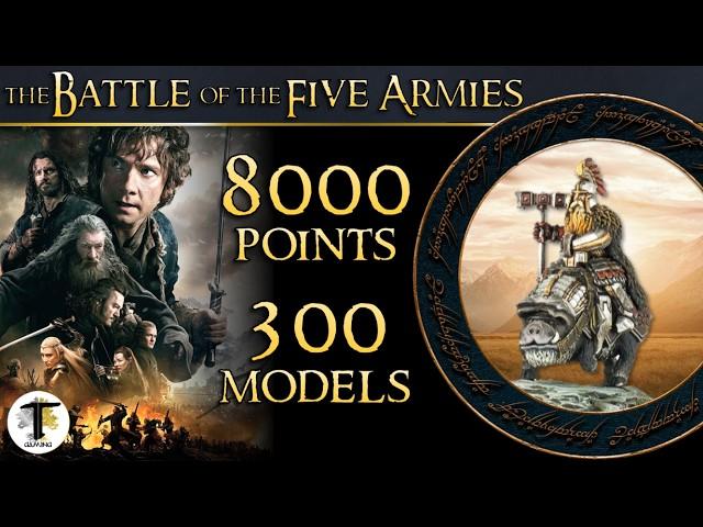 OUR BIGGEST EVER! Battle of Five Armies |8000 Points |300 Models |Lord of the Rings Warhammer |MESBG