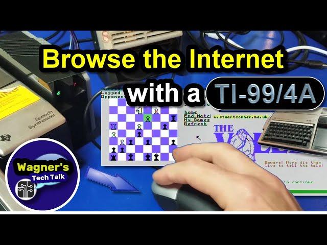 Browse the Internet on a TI-99/4A with Stuart's Browser, TIPI & Raspberry Pi. +On-Line TI-99 Gaming!