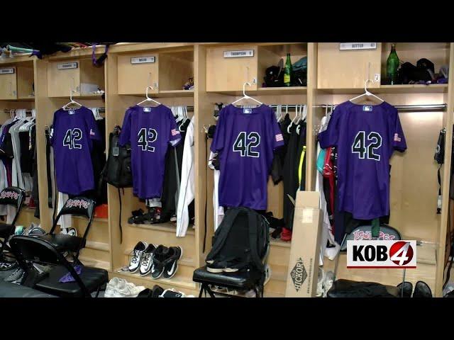Albuquerque Isotopes honors Jackie Robinson during home game