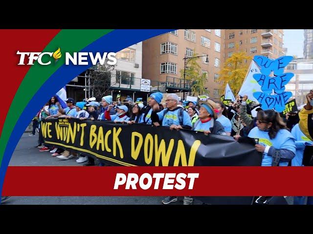 Fil-Am activists protest Trump's plan to deport millions of immigrants | TFC News New York, USA