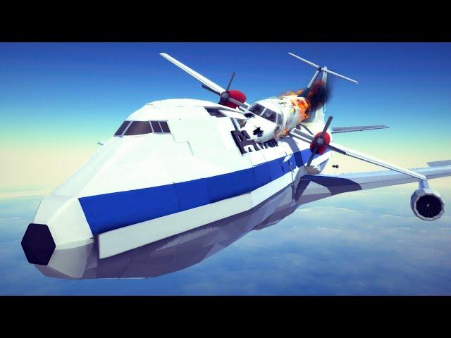 Realistic Fictional Airplane Crashes and Emergency Landings #15 | Besiege