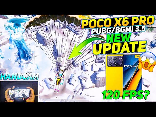 POCO X6 PRO HANDCAMBGMI/PUBG 3.5 NEW UPDATE POCO X6 PRO 120 FPS & FPS METER GAMEPLAY#pocox6pro#poco