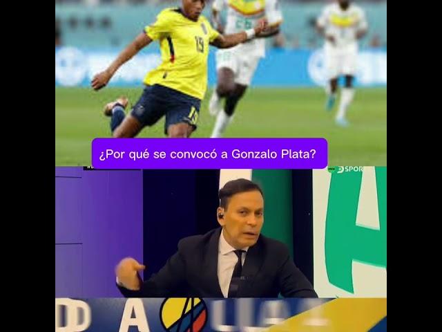 ¿Por qué se convocó a  Gonzalo Plata?