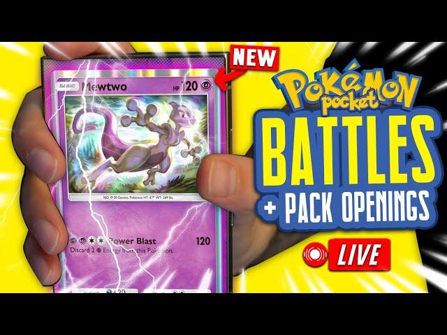  TIME FOR NEW STUFF in Pokémon TCG Pocket!! - Opening Packs & Battling!