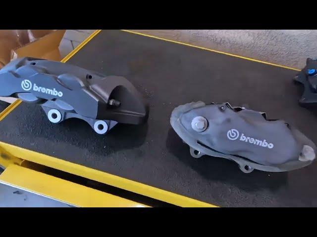 4 Piston Brembo Calipers Install