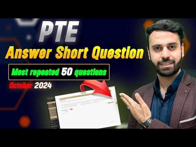 Answer Short Question | Real Exam Predictions October 2024 | Vision Language Experts