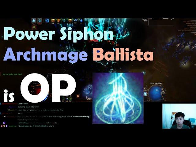 Strongest 20 Divine Build? - Power Siphon Archmage Ballista [Path of Exile 3.25]