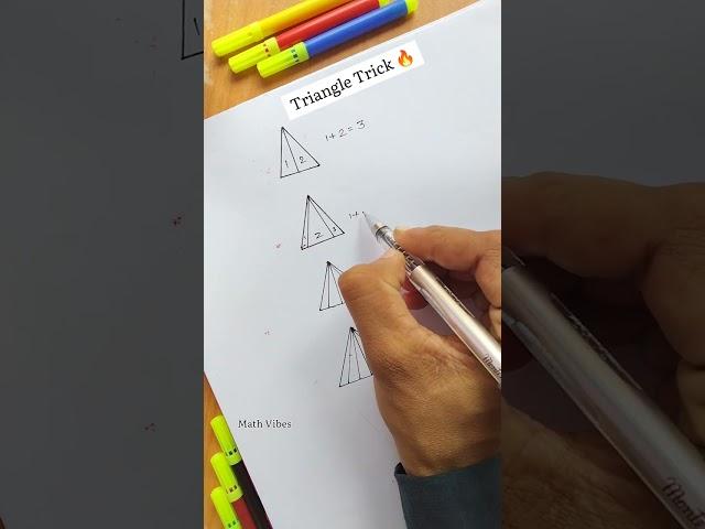 How to Find Triangles (Trick)/How many Triangles /Math Vibes #youtubeshorts #maths