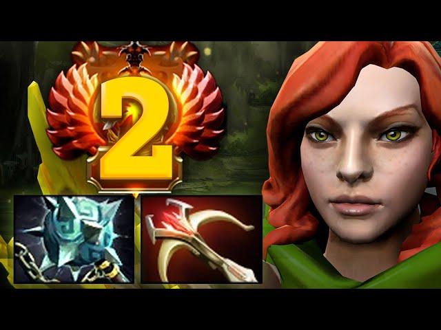 Врка керри от топ 2 ранга! - Nightfall Windranger 7.37 DOTA 2