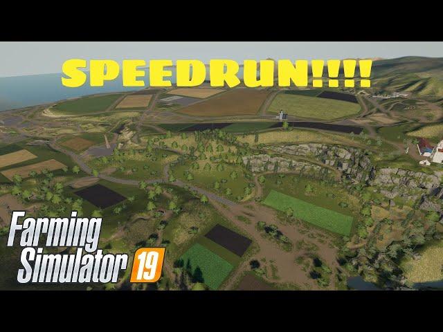 Farming Simulator 19 | Speedrun| How Fast Can We Own The Map?