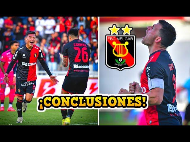 CONCLUSIONES TRAS LA GOLEADA DE MELGAR CONTRA UCV Y SOBRE LAS DECLARACIONES DE MARCO VALENCIA Y +1