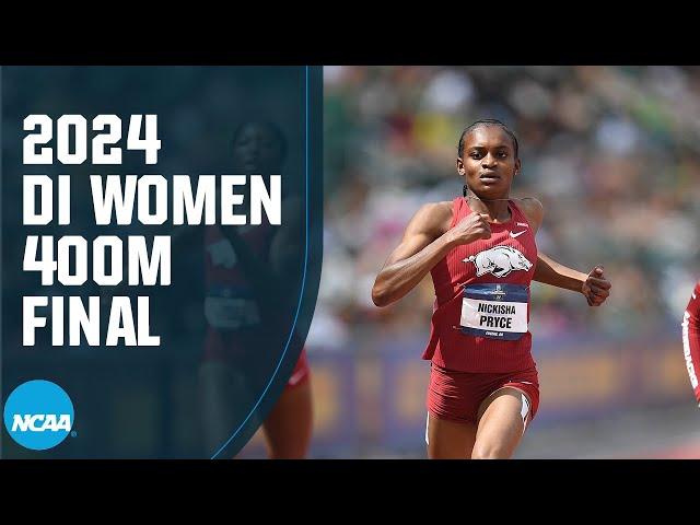 Women's 400m final - 2024 NCAA outdoor track and field championships