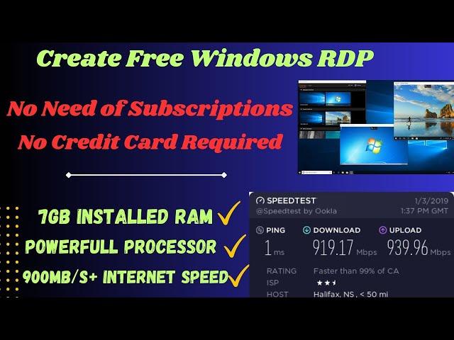 Free Rdp|How to create free rdp|Get Free Rdp for windows|Rdp server