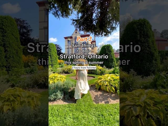 Part 2: Fun things to do in Stratford, Ontario this spring & summer! ️️ #travel #shorts #canada