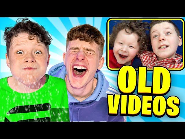 Try Not To Laugh at my OLD videos with Little Brother!