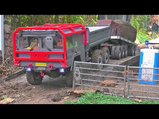 Epic RC Construction Machines: Liebherr, Volvo, Komatsu HD405 4x4 - WOW