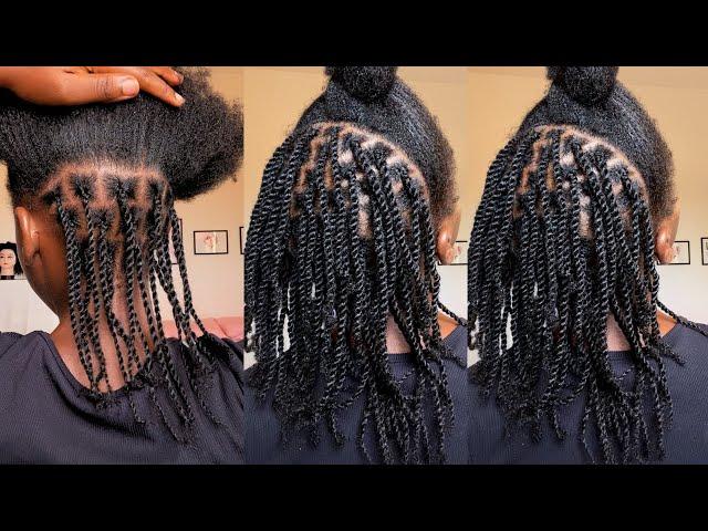 Mini Twists on 4C Natural Hair