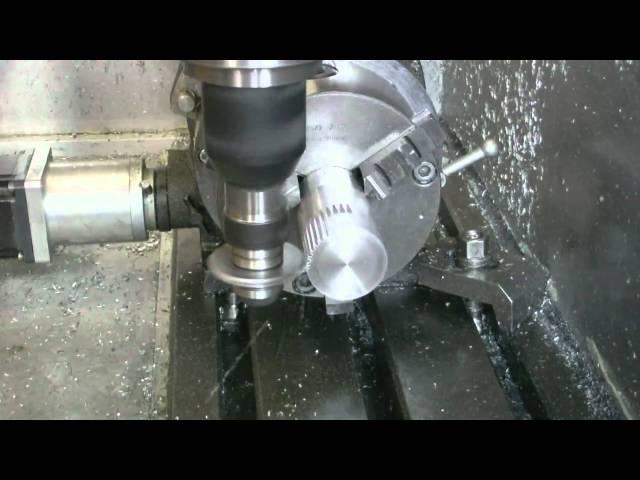 gear wheel mill with cnc milling-machine Optimum Optimill BF-46