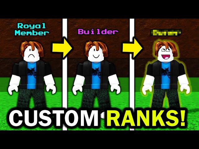 CLAIM CUSTOM RANKS in Build a boat for Treasure ROBLOX