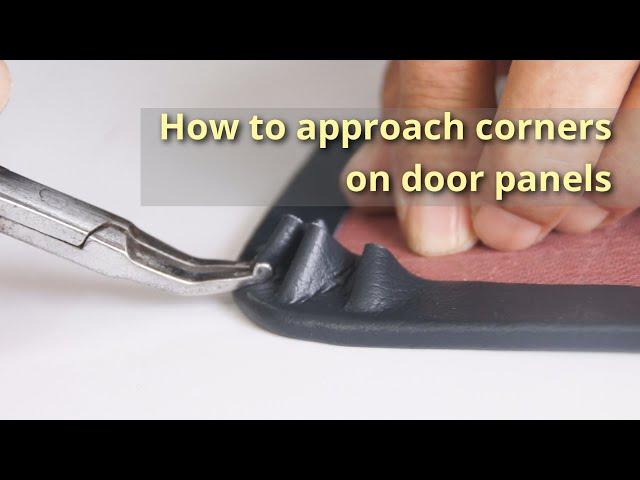 How to Upholster Corners on Door-Panels - Upholstery basics for beginners