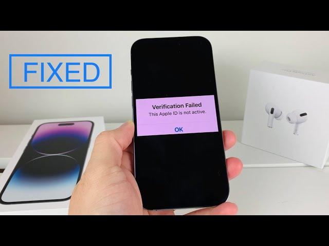 How to Fix Verification Failed This Apple ID is not active
