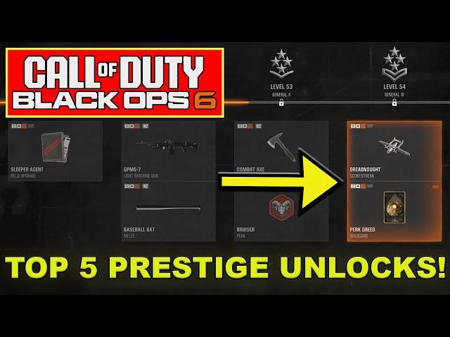 First 5 Items To Permanently Unlock in Black Ops 6 Prestige (Top 5 Unlocks)