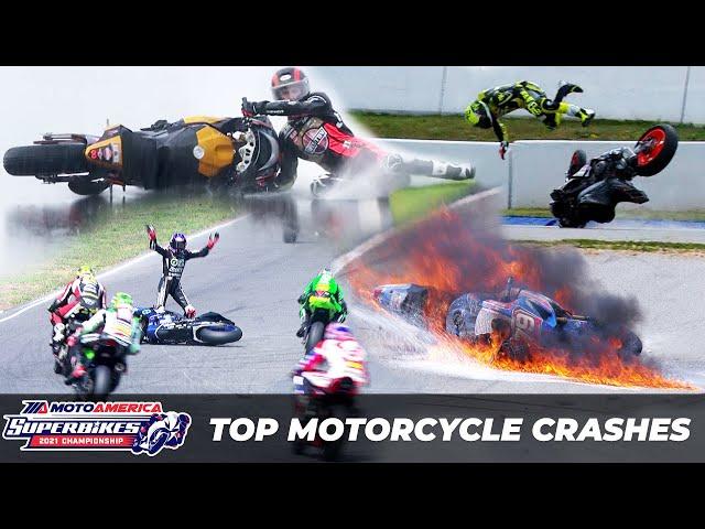 Top Motorcycle Crashes: MotoAmerica 2021