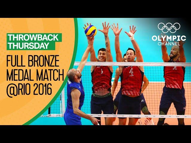 USA vs. Russia – Full Volleyball Match - Rio 2016 | Throwback Thursday